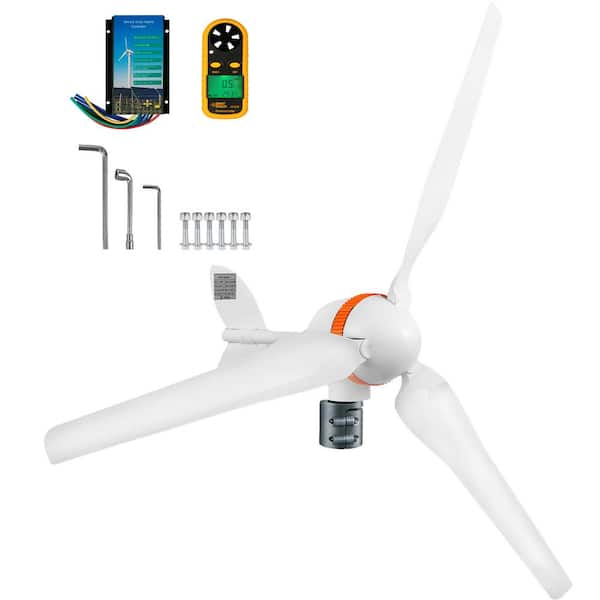 VEVOR Wind Turbine Generator 400-Watt Auto Adjust Windward Direction 5 Blades Wind Power Generator with MPPT Controller