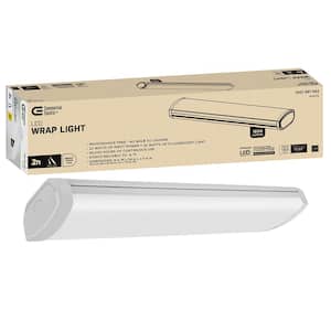 2 ft. 1800 Lumens LED Wraparound Ceiling Light Closet Garage Light Shop Light 4000K Bright White 120v Hardwire