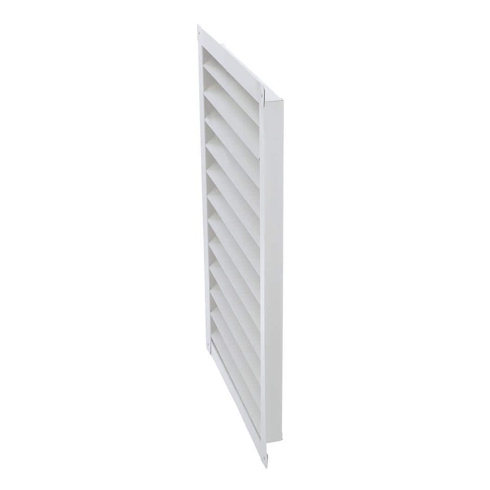 White Aluminum Rectangular Gable Attic Vent 16.5" x 26.5"