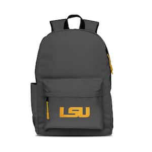 LSU 17 in. Gray Campus Laptop Backpack