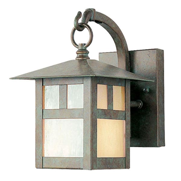 Livex Lighting Montclair Mission 1 Light Verde Patina Outdoor Wall Sconce