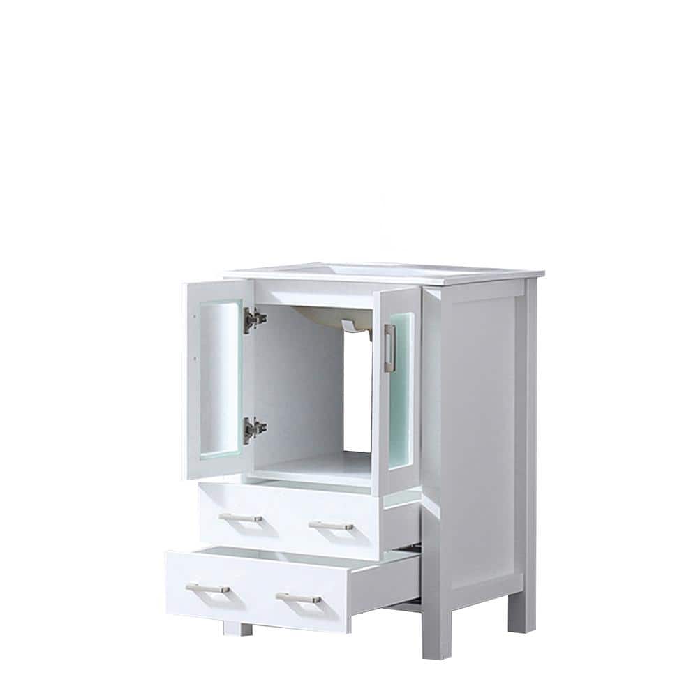 Volez 24" White Single Vanity with Integrated Sink
