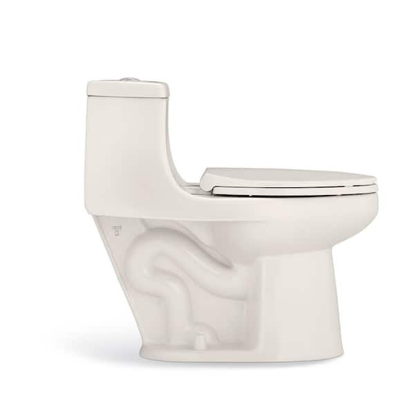 Glacier Bay McClure 1-piece 1.1 GPF/1.6 GPF High Efficiency Dual Flush  Elongated Toilet in Black, Seat Included N2420-BLK - The Home Depot