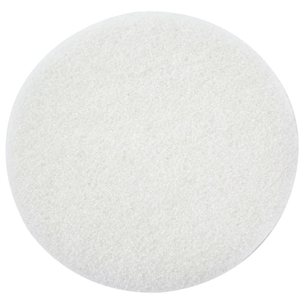 5 in. x 5 in. 1200 Grit Ultra Fine White Woven Pad with Velcro Back (20-Pack)