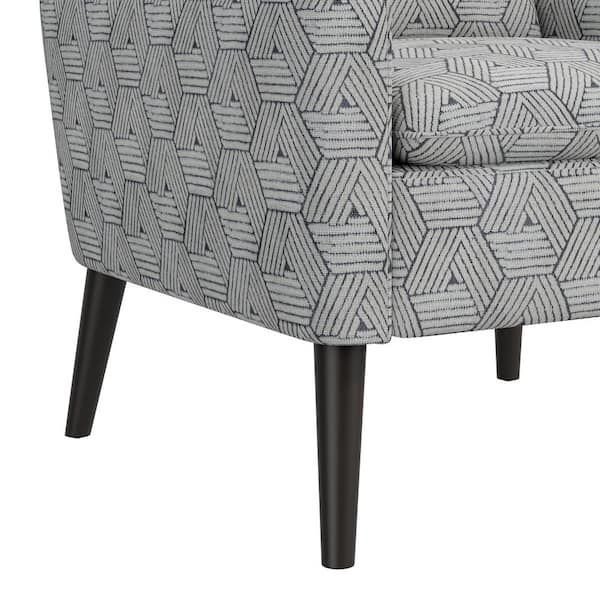 Handy Living Wilmington Mid-Century Modern 3-Piece Charcoal Gray