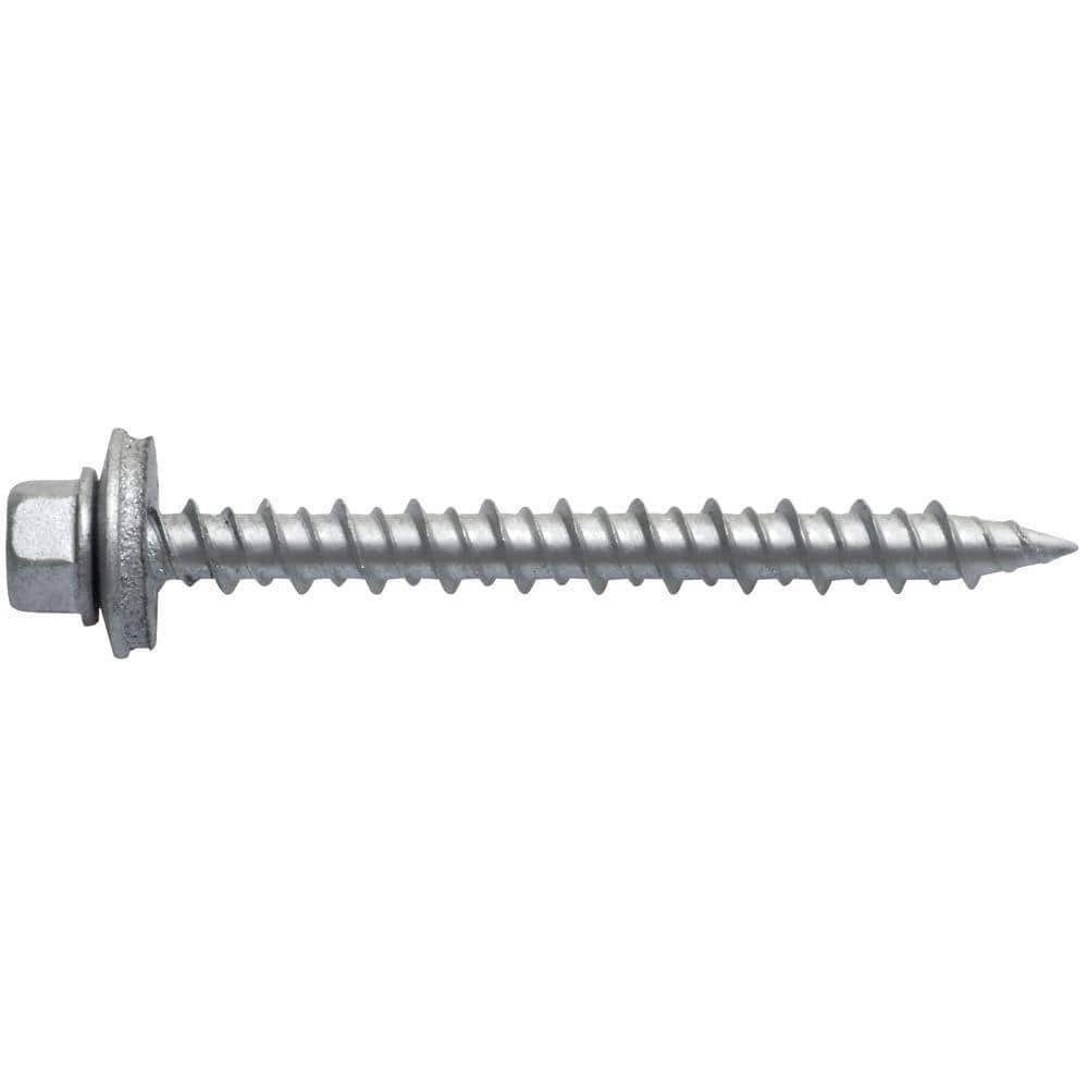 Palram No. 16 Hex Galvanized Steel Wood Screws, 2 in.