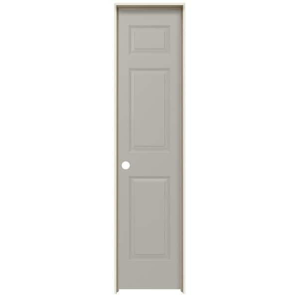 JELD-WEN 18 in. x 80 in. Colonist Vanilla Painted Right-Hand Smooth Molded Composite Single Prehung Interior Door