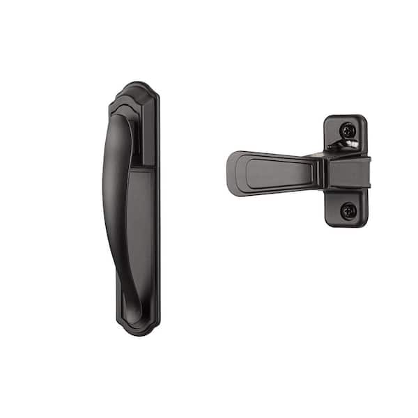 IDEAL SECURITY DX Pull Handle Set with Back Plate (Matte Black)