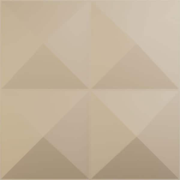 Ekena Millwork 11-7/8 in. W x 11-7/8 in. H Tirana EnduraWall Decorative 3D Wall Panel, Smokey Beige (12-Pack for 11.76 Sq.Ft.)