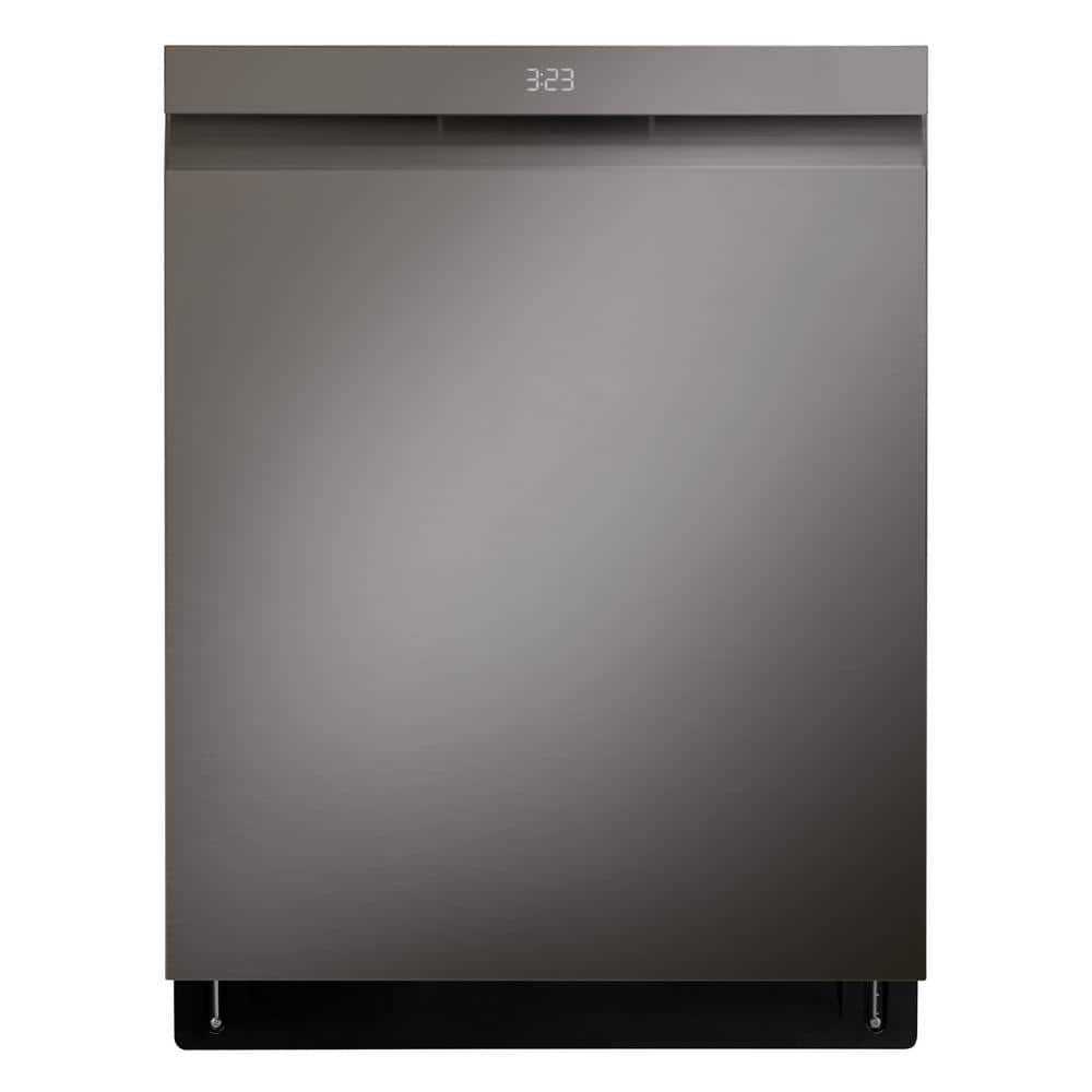24 in. Top Control Smart Wi-Fi Dishwasher, QuadWash Pro, Dynamic Heat Dry, 3rd Rack, PrintProof Black Stainless Steel