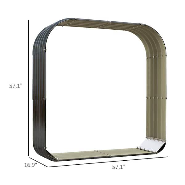 5 ft. W x 2 ft. D Metal Shed without Door (10 sq. ft. )