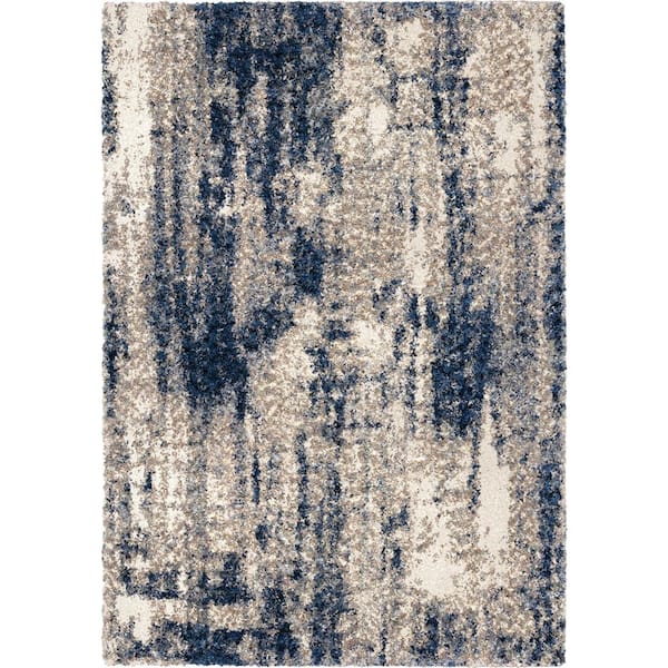 Riverbay Furniture 5' x 7' 3 Rug in Gray and Black 