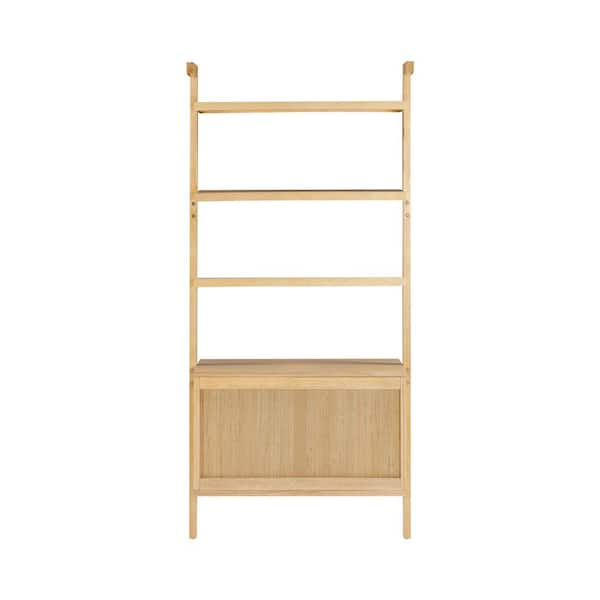 Nathan James Jasper 72 in. Tall Warm Pine Solid Wood 3-Shelf