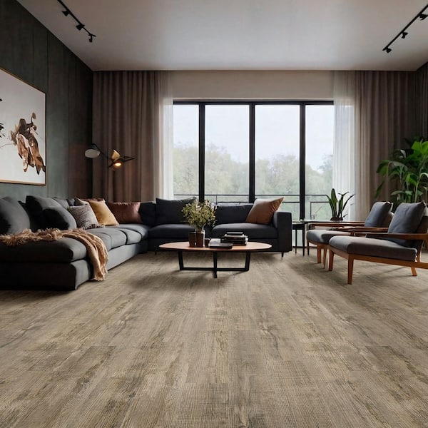 Rustic Pecan 1 in. T x 2.23 in. W x 94 in. L Luxury Vinyl Overlapping Stair Nose Molding