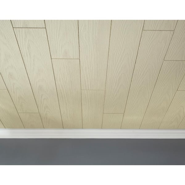 Country Classic Light Beige 6 in. x 48 in. Surface-Mount Tongue and Groove Acoustic Ceiling Plank (40 sq. ft./ Case)