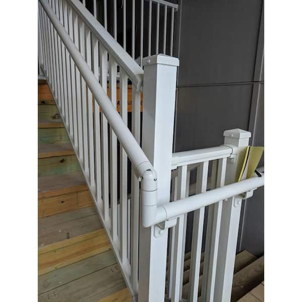 EZ Handrail Silver Vein Aluminum 90 Degree Miter Hand Rail Elbow
