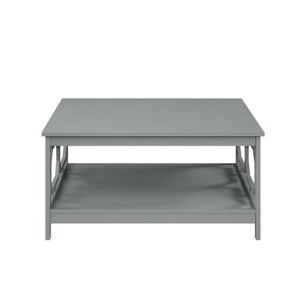 Omega Gray Square 36" Wood Coffee Table