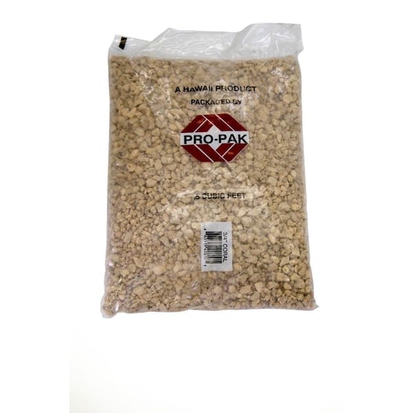 Quikrete 45 lb. 3/4 in. Gravel Coral Rock (1/2 cu. ft.)