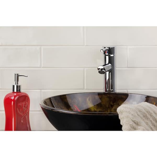 Birmingham Beige 3 in. x 12 in. Polished Ceramic Bullnose Tile Trim