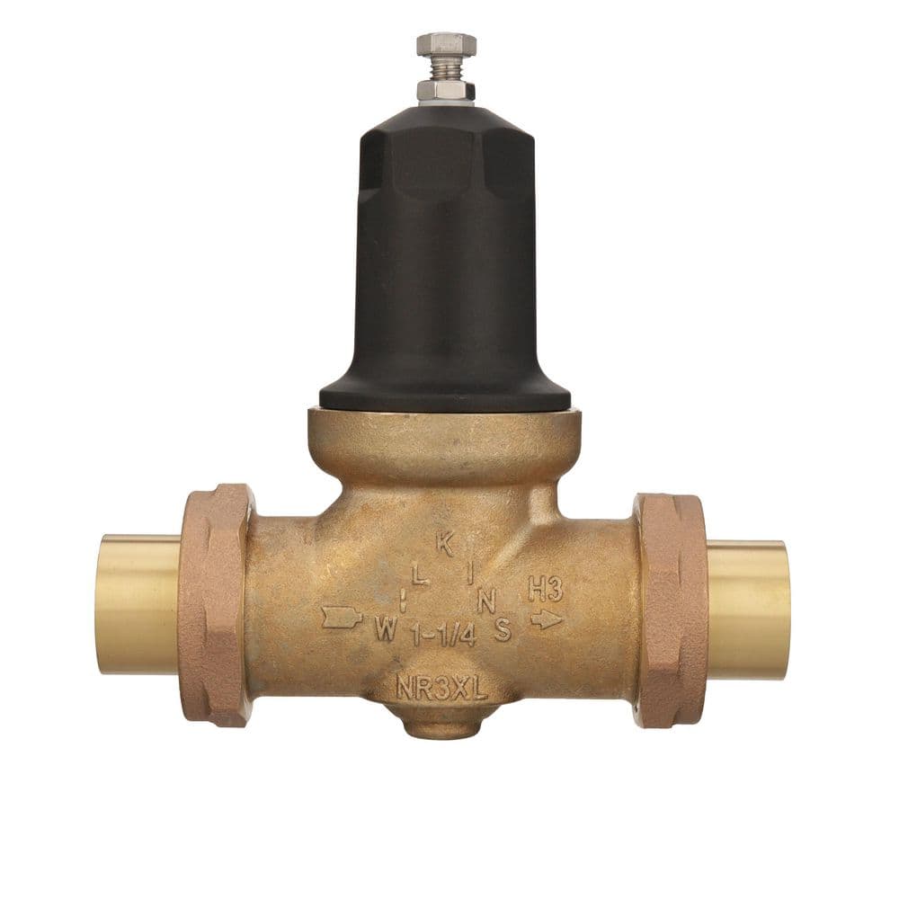 Wilkins 1-1/4 in. NR3XL Cast Bronze Pressure Reducing Valve with Double  Union FNPT Copper Sweat Connection Lead Free 114-NR3XLDUC The Home Depot