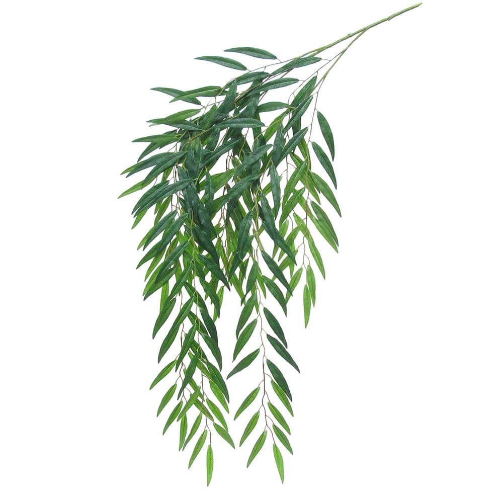 54 Weeping Willow Branch Spray, Faux Leafy Greenery