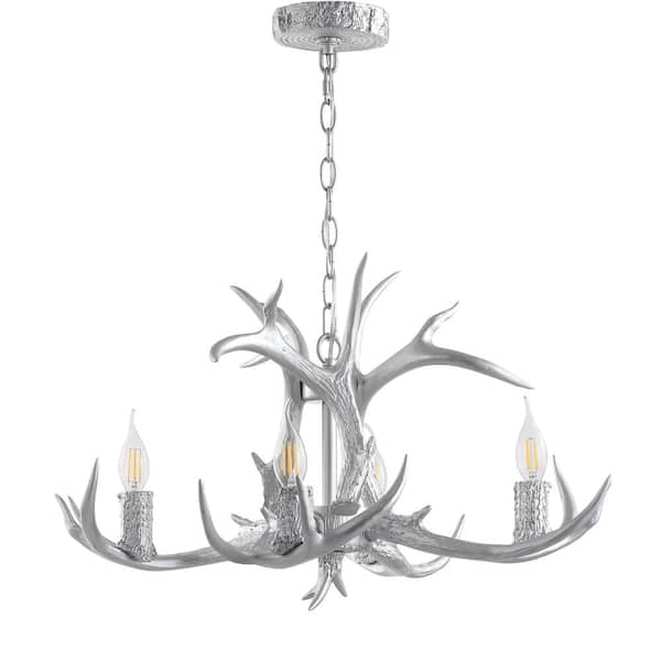 Antler ペンダントライト OLHAPZP Antlers Chandelier 6 Light, Deer Chandelier Fixtures