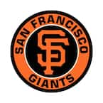 FANMATS MLB San Francisco Giants Orange 2 ft. x 2 ft. Round Area Rug ...