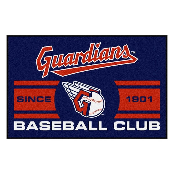 FANMATS MLB Cleveland Guardians Navy Blue 2 ft. x 3 ft. Area Rug