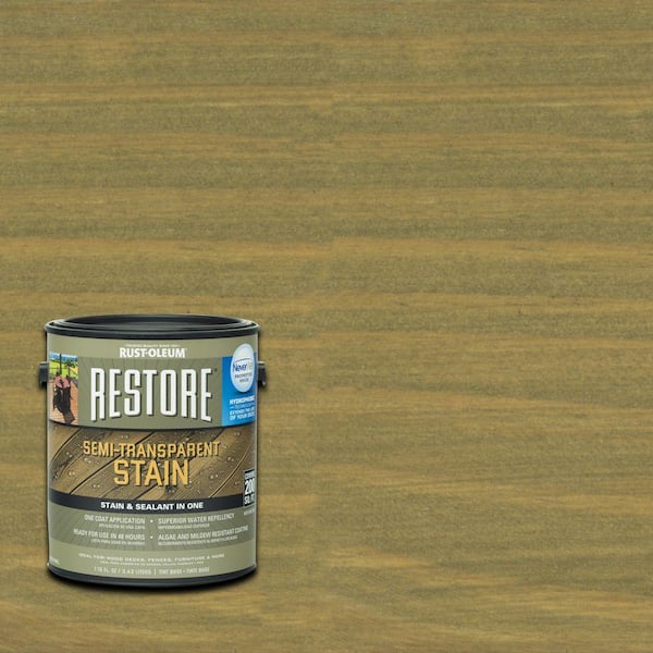 Rust-Oleum Restore 1 gal. Semi-Transparent Stain Sage with NeverWet