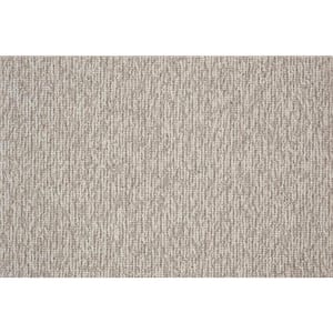 Tidal Tweed - Quartz - Gray 13.2 ft. 39.23 oz. Wool Loop Installed Carpet