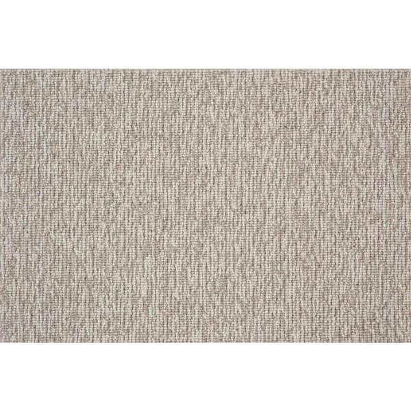 Natural Harmony 6 in. x 6 in. Berber Carpet Sample - Tidal Tweed - Color Quartz