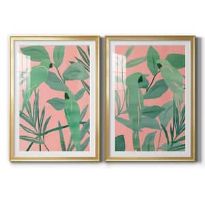 Heron Plumage I By Wexford Homes 2-Pieces Framed Abstract Paper Art Print 30.5 in. x 42.5 in. .