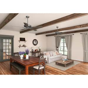 Royal Oak 60 in. Indoor Matte Silver Ceiling Fan with Remote Control For Bedrooms
