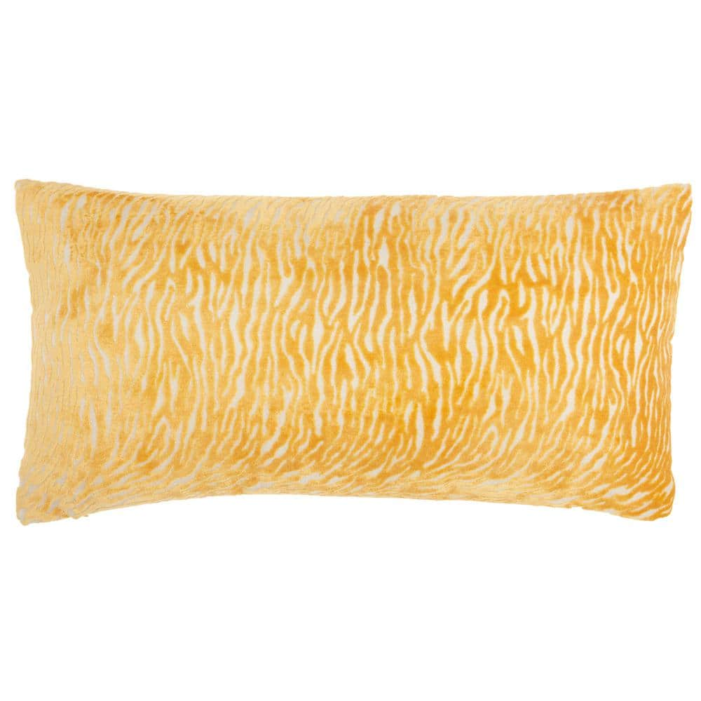 Harper Lane Malee Marble Throw Pillow, Yellow, 18x18