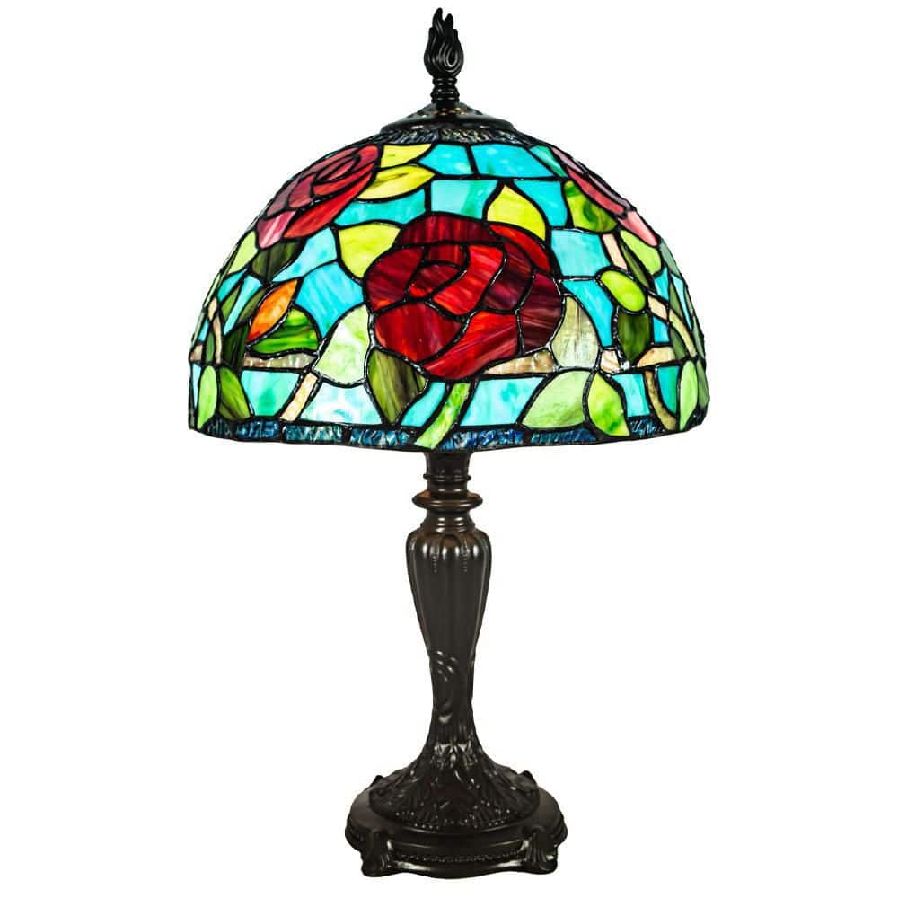 Dale Tiffany Saros 19 .5 in. Dark Coffee Table Lamp TT21180 The Home