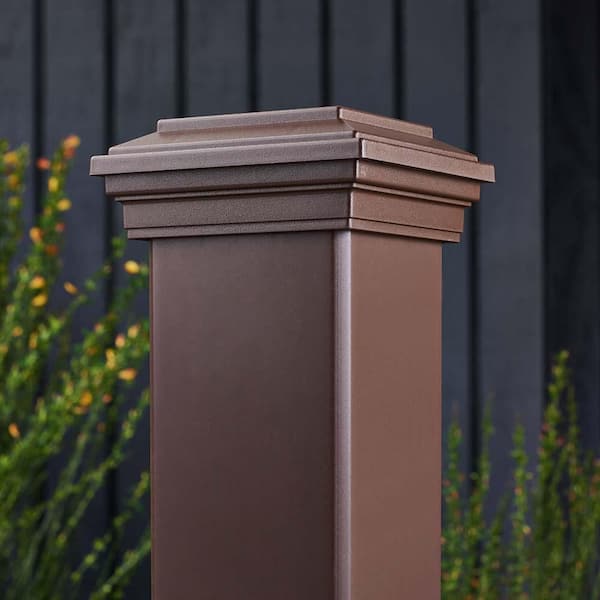 Trex Transcend 4 in. x 4 in. Vintage Lantern Composite Post Sleeve Skirt - Brown