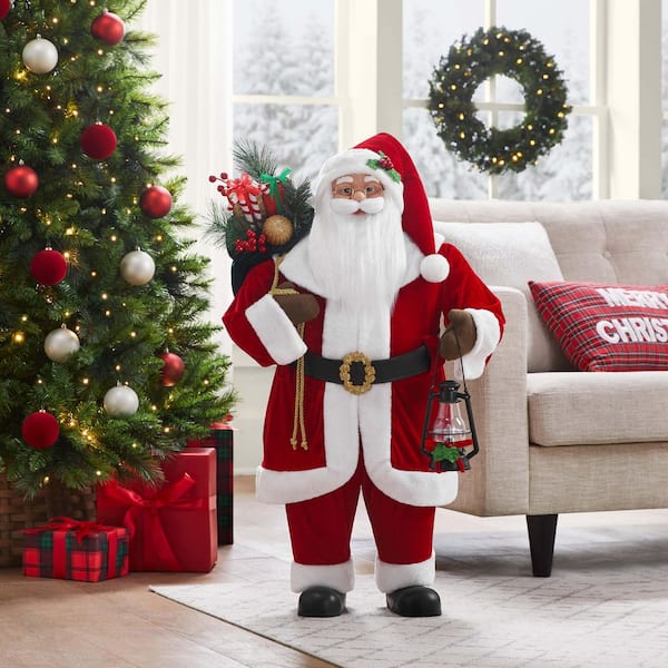 3 ft Santa with Presents and Lantern