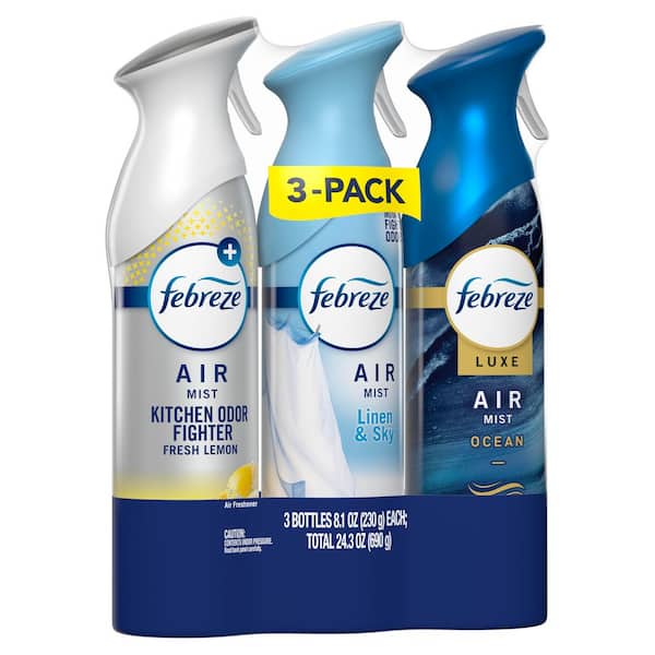 Febreze Air Mist 8.1 oz. Variety Scent Air Freshener Spray (3-Count)  003077220553