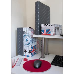 Dark Grey with Light Grey Stars 17in. x 78in. Adhesive Backing, Drawer and Shelf Liner (1 Pack)