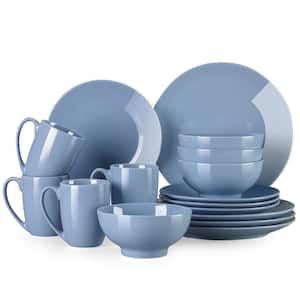 Sweet 16-Piece Light Purple Porcelain Dinnerware Sets (Service for 4 )