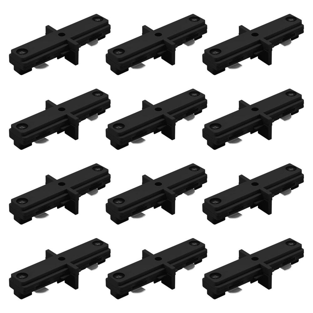 H-Track Dead-I Connector, Single Circuit 3-Wire Straight Track Light, 120V, Power Distribution Component, Black 12 Pack price history on PriceWatchPro