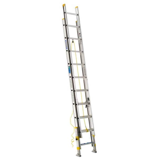 Werner 20 ft. Aluminum D-Rung Equalizer Extension Ladder with 225 lb. Load Capacity Type II Duty Rating