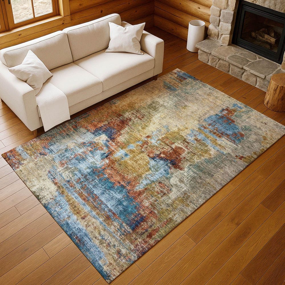 Chantille Machine Washable Indoor/Outdoor Abstract ACN2300 Beige 5 ft. x 7 ft. 6 in. Area Rug price history on PriceWatchPro