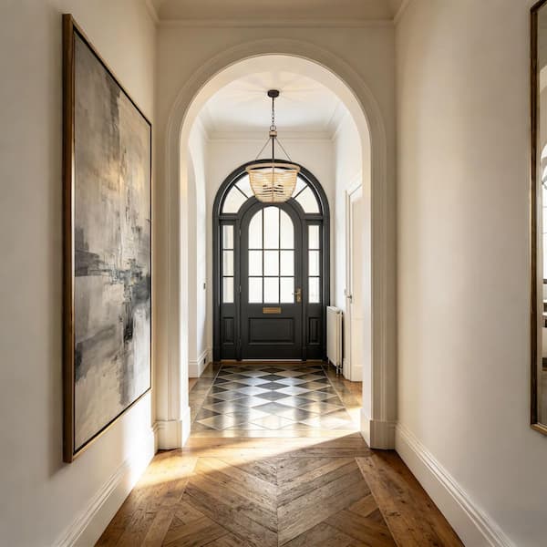 16.5 in. 4-Light Bronze Modern Farmhouse Chandelier with Natural Wood Beads and Flax Rope for Dining Room, Foyer