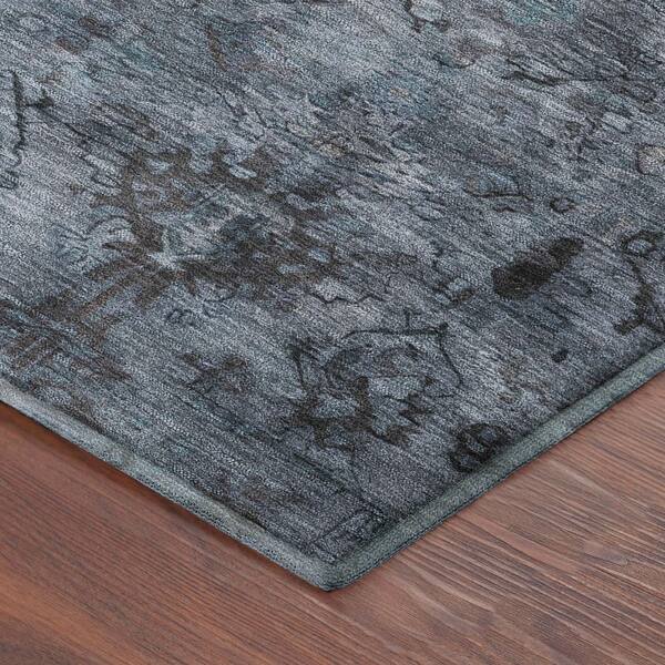 Mayfield Premium Machine Washable Abstract AMF2320 Blue 10 ft. x 14 ft. Area Rug