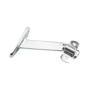 4-1/16 in. (103 mm) Chrome Heavy-Duty Aluminum Handrail Bracket for Flat Bottom Handrail with Adjustable Angle