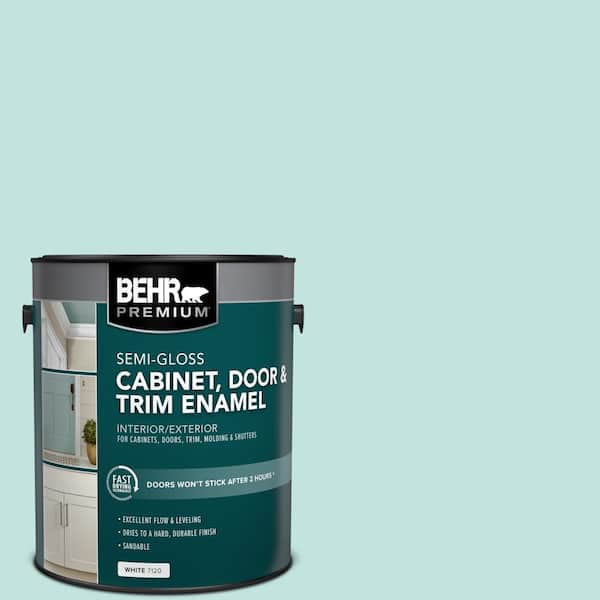 BEHR PREMIUM 1 gal. #M450-2 Tidewater Semi-Gloss Enamel Interior/Exterior Cabinet, Door & Trim Paint