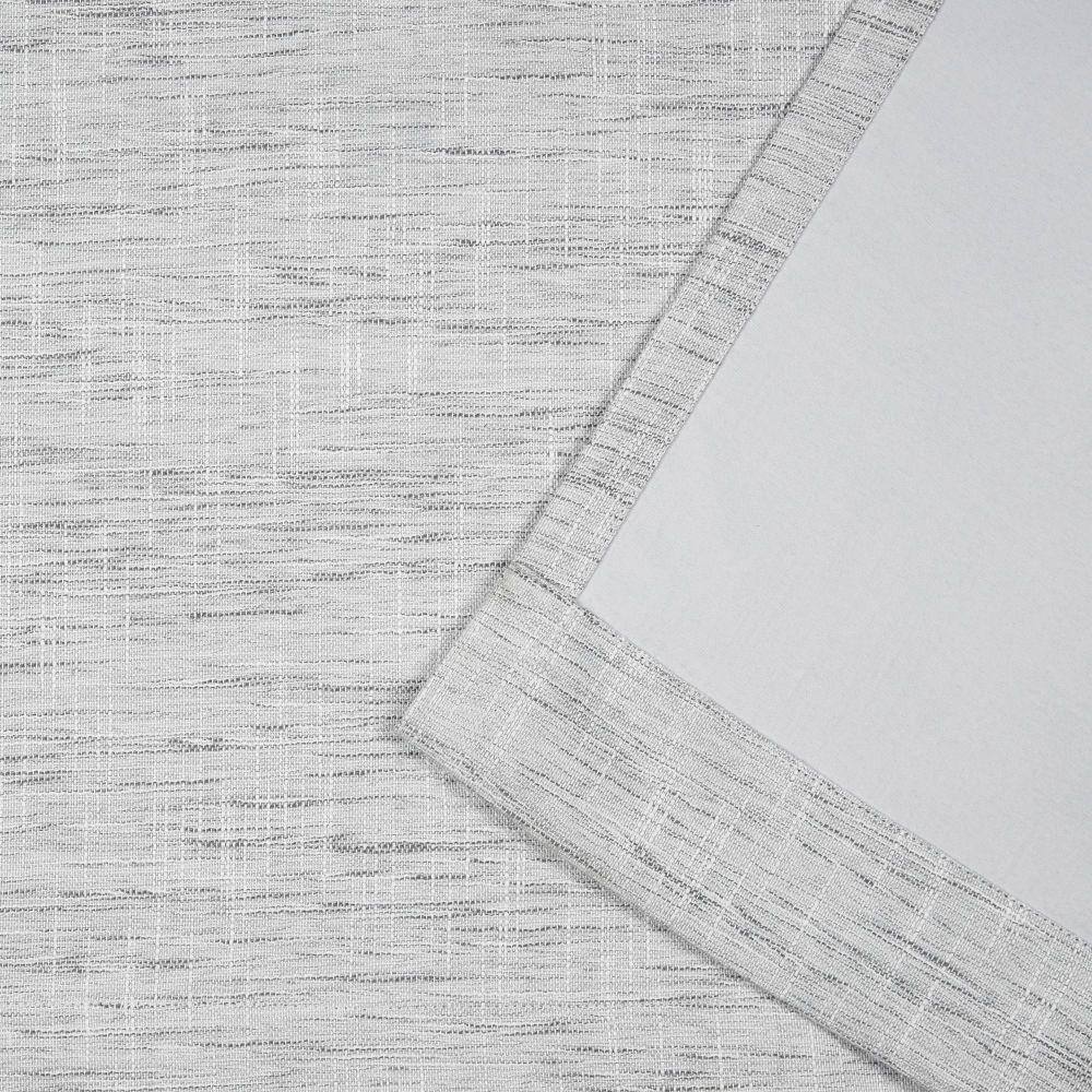 Burke Dark Gray 96"x52" Blackout Polyester Window Panels