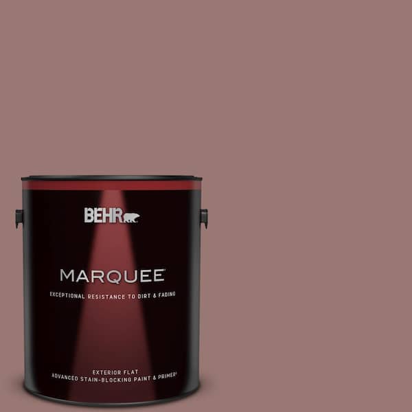 BEHR MARQUEE 1 gal. #120F-5 Hickory Stick Flat Exterior Paint & Primer