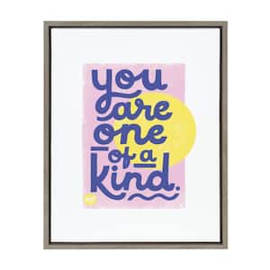 Sylvie "You Are One of a Kind" by Maria Filar 24 in. x 18 in. Framed Canvas Wall Art